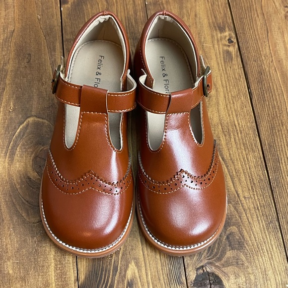 felix and flora Shoes Felix And Flora Little Girl Brown Mary Jane
